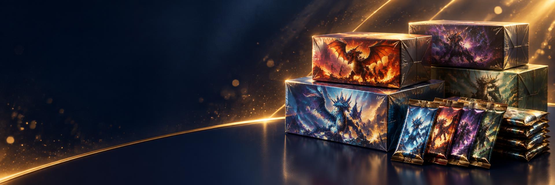 Boosters e caixas lacradas